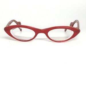 Baba-loo F3 Red Cat Eye Eyeglasses Frames 42-18-125 Col.5 Girls Vintage  21588